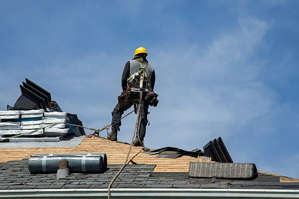 Professional Roof Installation technician working in Pell Lake, WI
